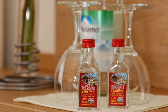 Getränke im Hotel Waldfrieden